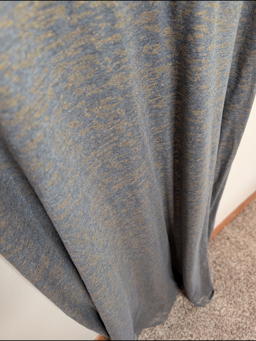 LuLaRoe Nicole Limited Edition Gray Gold Foil Maxi Dress 3XL - Picture 4 of 7